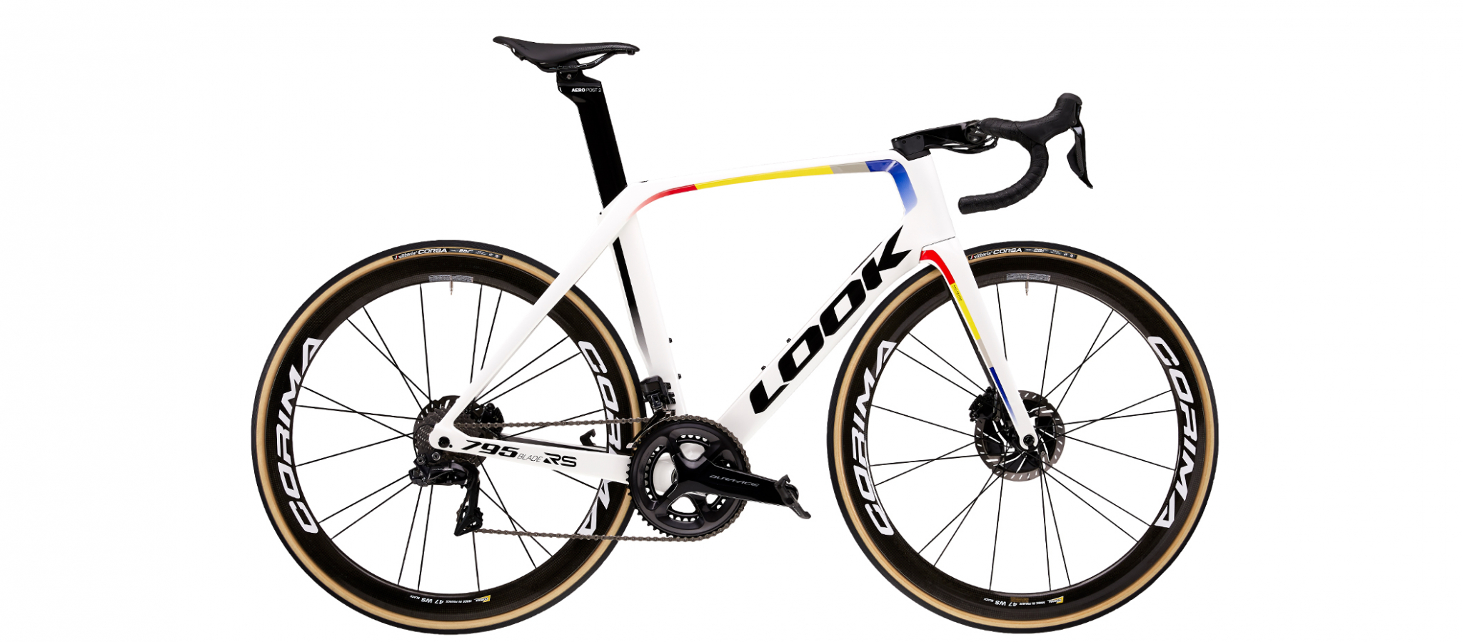 LOOK 795 BLADE RS DISC PROTEAM WHITE GLOSSY CORIMA
